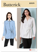 Butterick B7079 | Butterick Sewing Pattern Misses' Wrap Tops | Front of Envelope