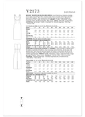 Vogue Patterns V2173 | Vogue Patterns Misses' Draped Neckline Midi Dress | Back of Envelope