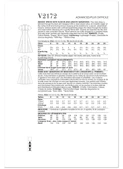 Vogue Patterns V2172 | Vogue Patterns Misses' Dress With Sleeve And Length Variations | Back of Envelope