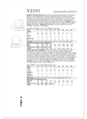 Vogue Patterns V2181 | Vogue Patterns Misses' Peplum Jacket | Back of Envelope