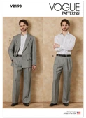 Vogue Patterns V2190 | Vogue Patterns Men's Relaxed Suit | Front of Envelope