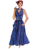 Vogue Patterns V2193 | Vogue Patterns 1980s Misses' Vintage Wrap Dress