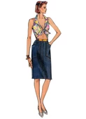 Vogue Patterns V2194 | Vogue Patterns 1980s Misses' Vintage Straight Skirts