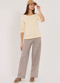New Look N6829 | New Look Sewing Pattern Misses' Pants in Two Lengths and Knit Tops