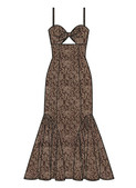 McCall's M8679 | McCall's Sewing Pattern Misses' Tie Front Cutout Dress