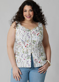 McCall's M8680 | McCall's Sewing Pattern Misses' and Women's Button Front Top