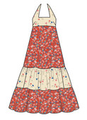 McCall's M8690 | McCall's Sewing Pattern Misses' Halter Dress in Two Lengths by Laura Ashley