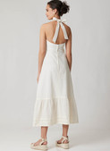 McCall's M8690 | McCall's Sewing Pattern Misses' Halter Dress in Two Lengths by Laura Ashley