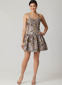 McCall's M8678 | McCall's Sewing Pattern Misses' and Miss Petite Dress with Detachable Tiered Skirt