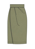 McCall's M8682 | McCall's Sewing Pattern Misses' Shirt with Belt and Wrap Skirt in Two Lengths