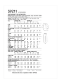 Simplicity S9211 | Misses'/Men's/Boys'/Girls' Patch Pocket Top, Nightshirt and Pants | Back of Envelope