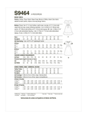 Simplicity S9464 | Misses' Dress | Back of Envelope