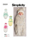 Simplicity S9591 | Babies' Buntings and Hats | Front of Envelope