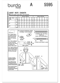 Burda Style BUR5595 | Burda Style Pattern 5595 Men's Jackets | Back of Envelope