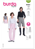 Burda Style BUR5626 | Burda Style Pattern 5626 Misses' Pants and Shorts | Front of Envelope