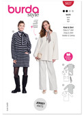 Burda Style BUR5627 | Burda Style Pattern 5627 Misses' Dress and Sweater | Front of Envelope
