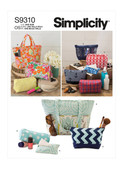 Simplicity S9310 | Totes & Bags In Assorted Sizes | Front of Envelope