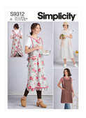 Simplicity S9312 | Misses' Aprons | Front of Envelope