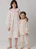 McCall's M8689 | McCall's Sewing Pattern Children's and Girls' Top, Nightgown and Pants