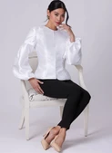Simplicity S3272 | Simplicity Sewing Pattern Misses' & Women's Princess Seam Balloon Sleeve Top with Petite Lines
