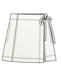 Simplicity S3274 | Simplicity Sewing Pattern Misses’ Wrap Front Skort with Tie Belt