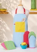 Simplicity S3295 | Simplicity Sewing Pattern Unisex Apron, Potholder & Oven Mitt Set