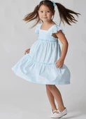 Simplicity S3284 | Simplicity Sewing Pattern Children's Knit Ruffle Cardigan & Tiered Dress Set