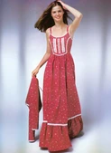 Simplicity S3285 | Simplicity Sewing Pattern Misses' Sundress in Two Lengths and Jacket Gunne Sax by Jessica McClintock