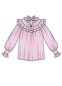 McCall's M8696 | McCall's Sewing Pattern Misses' Ruffled Blouses