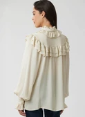McCall's M8696 | McCall's Sewing Pattern Misses' Ruffled Blouses