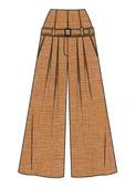 Simplicity S3303 | Simplicity Sewing Pattern Misses' Pleated Wide Leg Pants in Two Lengths and Belt