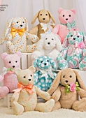 Simplicity S8044 | Two-Pattern Piece Stuffed Animals
