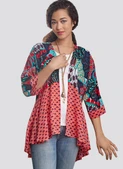 Simplicity S8172 | Misses' Fashion Kimonos with Length, Fabric and Trim Variations