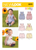 New Look N6970 | Babies' Romper, Dress & Panties | Front of Envelope