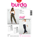 Burda Style BUR7400 | Pants | Front of Envelope