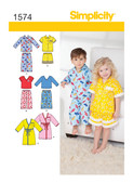 Simplicity S1574 | Toddlers' Loungewear | Front of Envelope