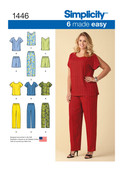 S1446 | Simplicity Sewing Pattern Women's Six Made Easy Pull-On