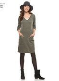 New Look N6298 | Misses' Knit Dress with Neckline & Length Variations
