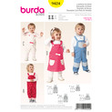 Burda Style BUR9424 | Toddler Outfits | Front of Envelope