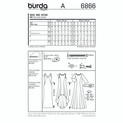 Burda Style BUR6866 | Evening & Bridal Wear | Back of Envelope