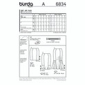 Burda Style BUR6834 | Misses' Skirts | Back of Envelope
