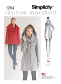 Simplicity S1254 | Misses' Leanne Marshall Easy Lined Coat or Jacket | Front of Envelope