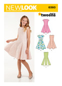 New Look N6360 | Girls' Sized for Tweens Dress | Front of Envelope