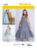 Simplicity S1121 | Child's & Girls' Pullover Dresses | Front of Envelope