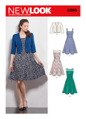 New Look N6390 | Misses' Dresses with Full Skirt and Bolero | Front of Envelope