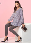 New Look N6414 | Misses' Tunic and Top with Neckline Variations