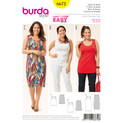 Burda Style BUR6672 | Women's Shirt and Dress | Front of Envelope