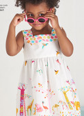 New Look N6441 | Toddlers' Easy Dresses, Top and Cropped Pants