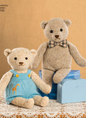 Simplicity S8155 | Stuffed Bears with Clothes