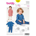 Burda Style BUR9348 | Babies' Loose Dress | Front of Envelope Burda Style BUR9348 | Babies' Loose Dress | Front of Envelope